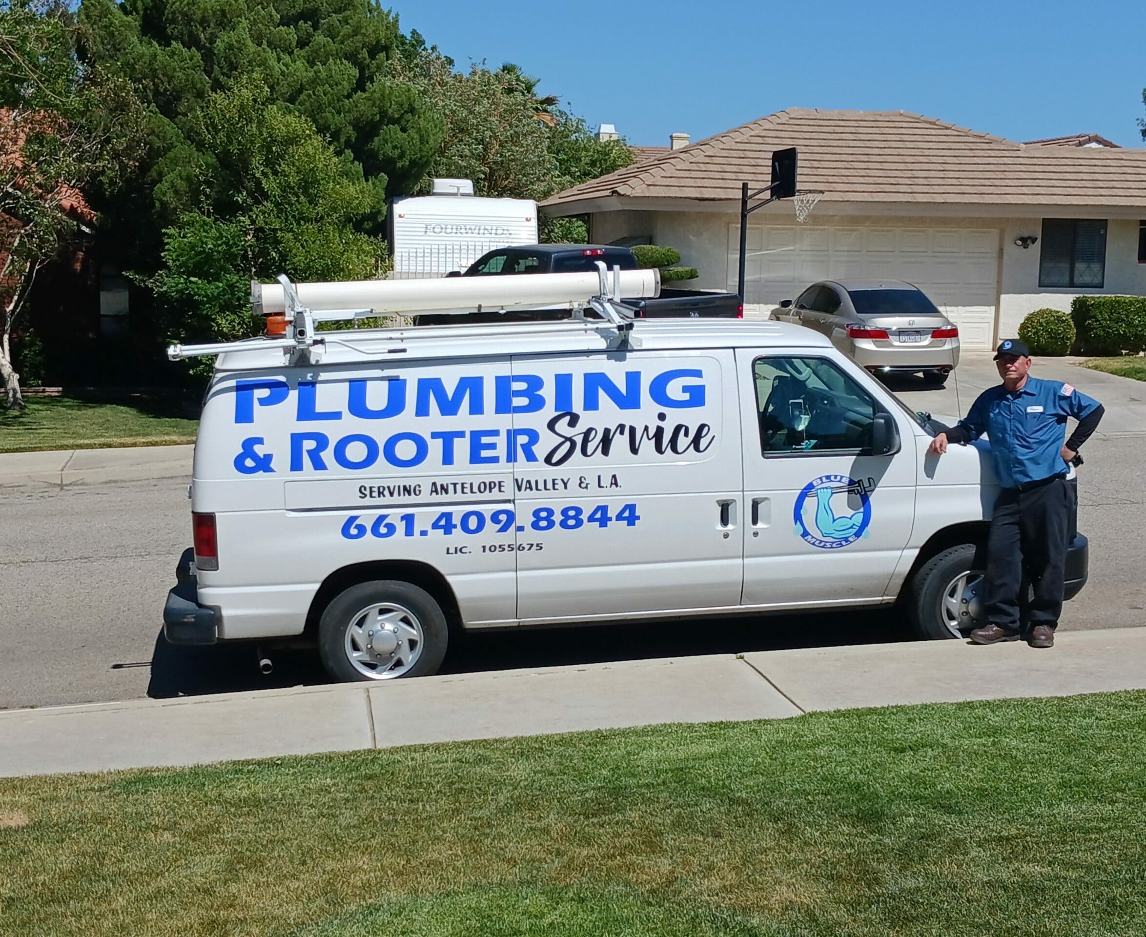 owner and wrapped truck