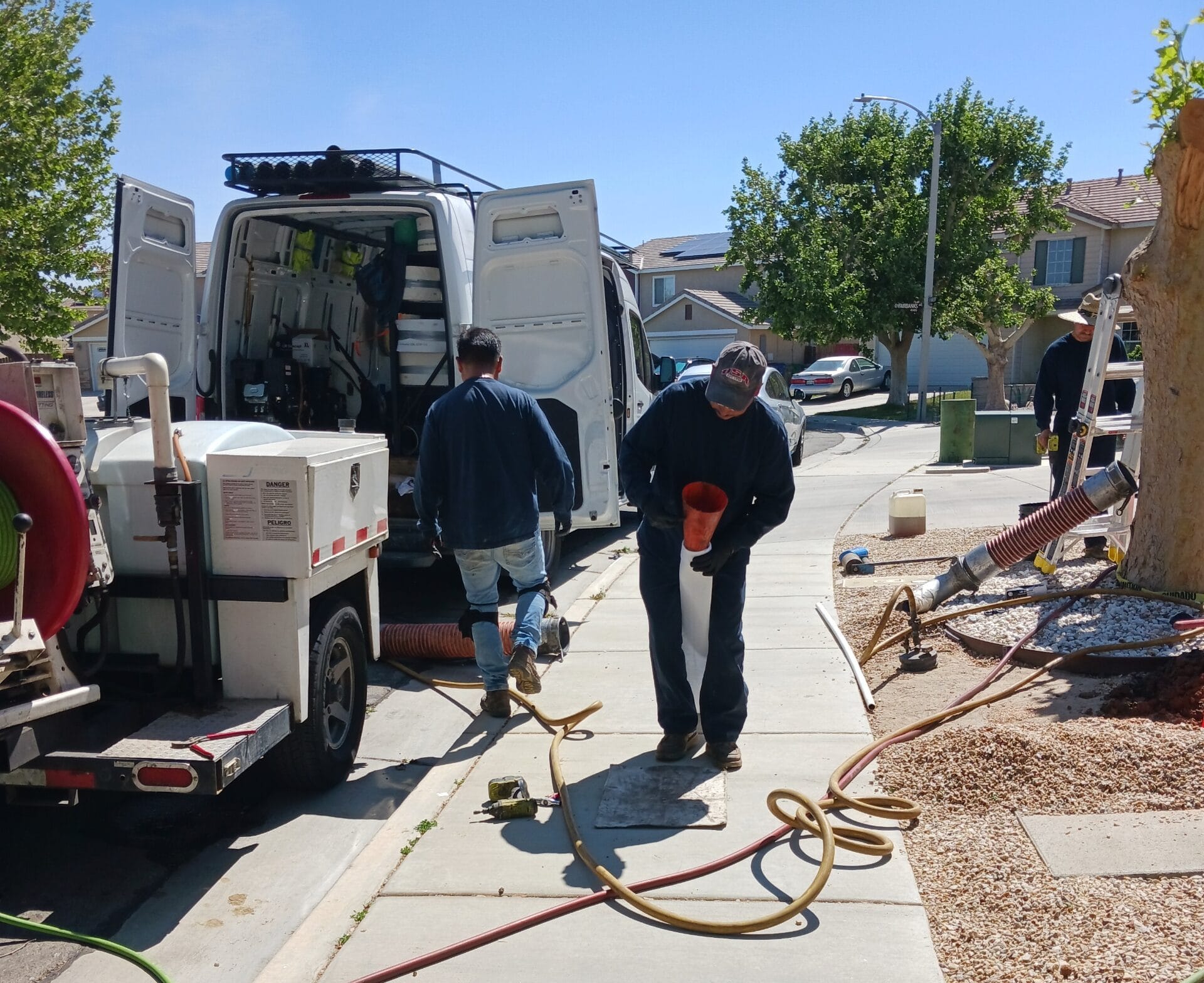 getting ready to plumb