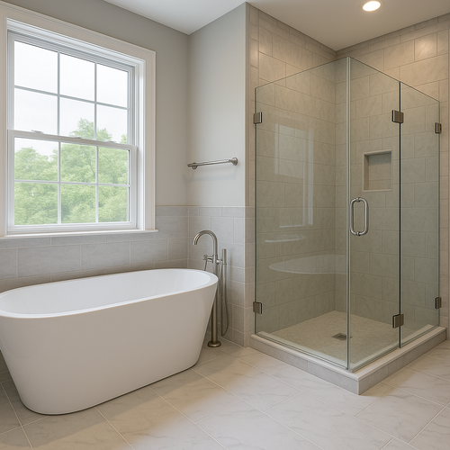 bathroom and shower install