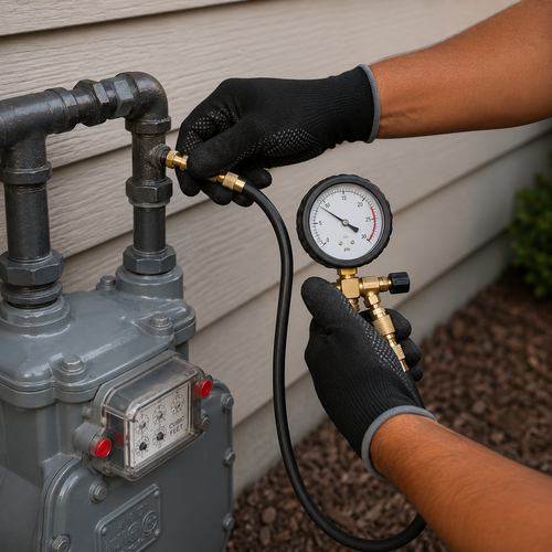 gas line pressure testing