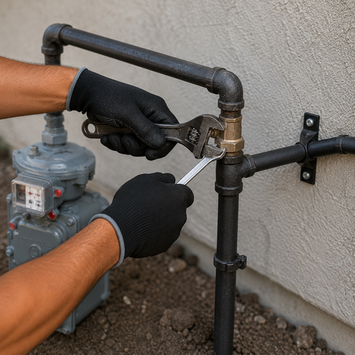 gas line install