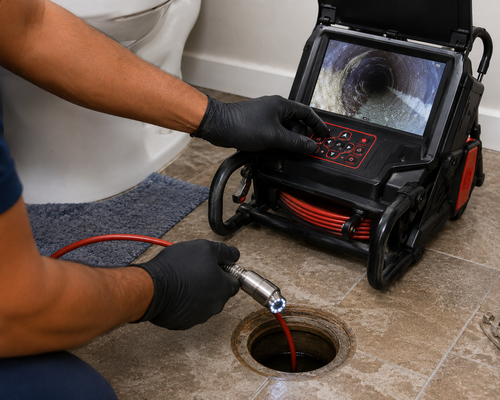 plumbing video camera inspection