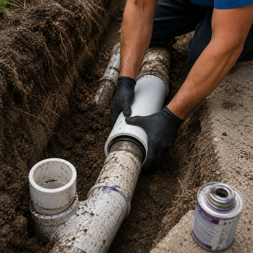 sewer line cleaning