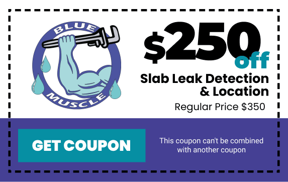 Blue Muscle Plumbing & Rooter Service in Lancaster, CA - Slab Leak Coupon